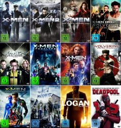 X-Men: Mega Bundle - Origins: Wolverine, Apocalypse , Dark Phoenix, New Mutants, Dead Pool 1+2 [13-DVD]